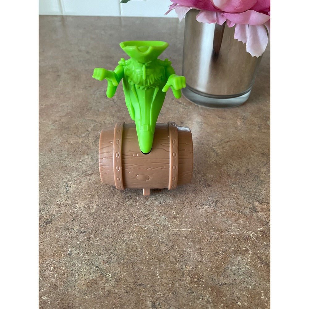 Burger King SpongeBob SquarePants Flying Dutchman Ghost on Barrel Toy 2005